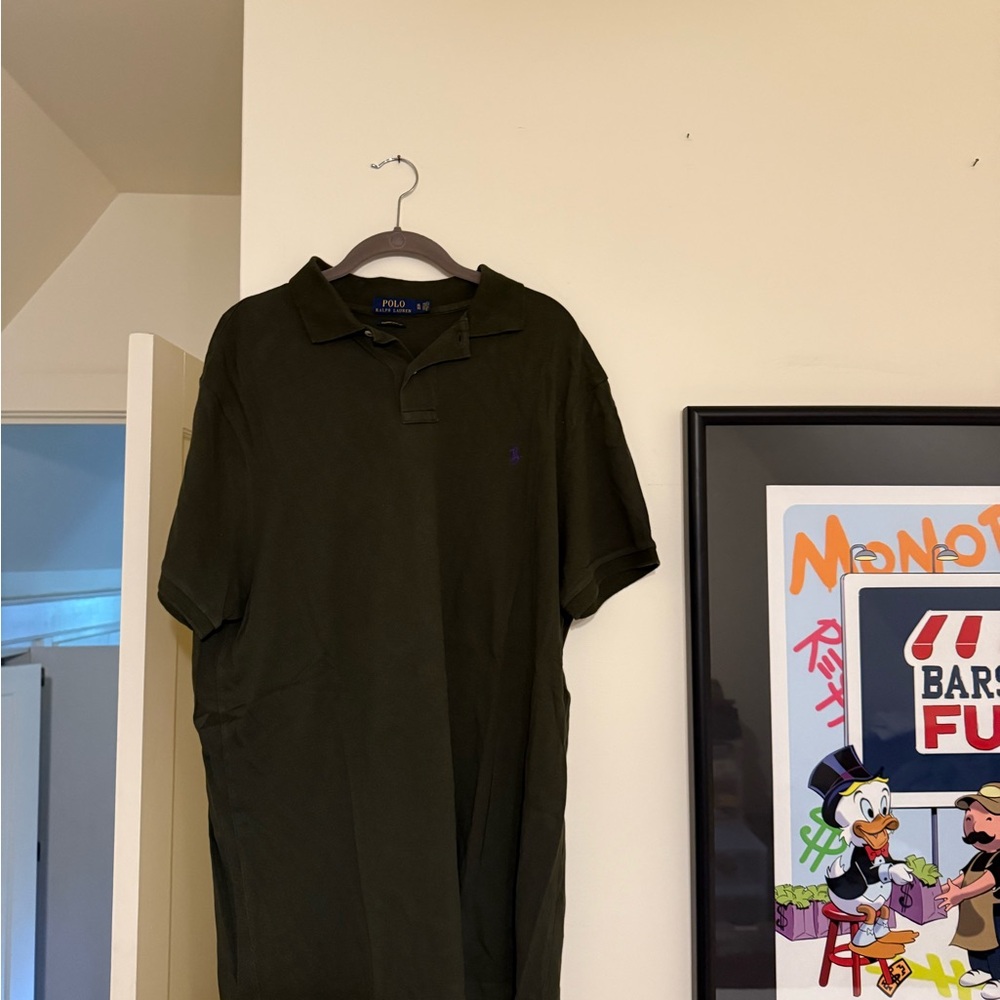 Ralph Lauren Green Polo Shirt Classic Style